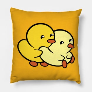 Duckie and Duck Back Hug <3 Pillow