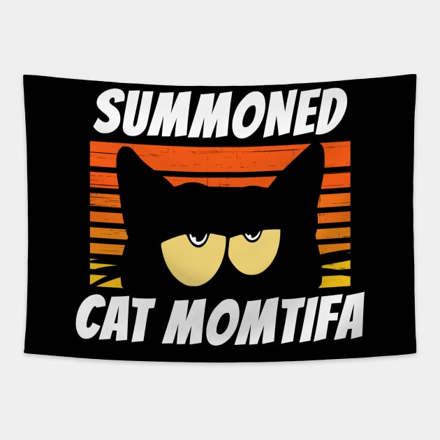 Summoned Cat Momtifa - Wall of Cat Moms Tapestry by coloringiship