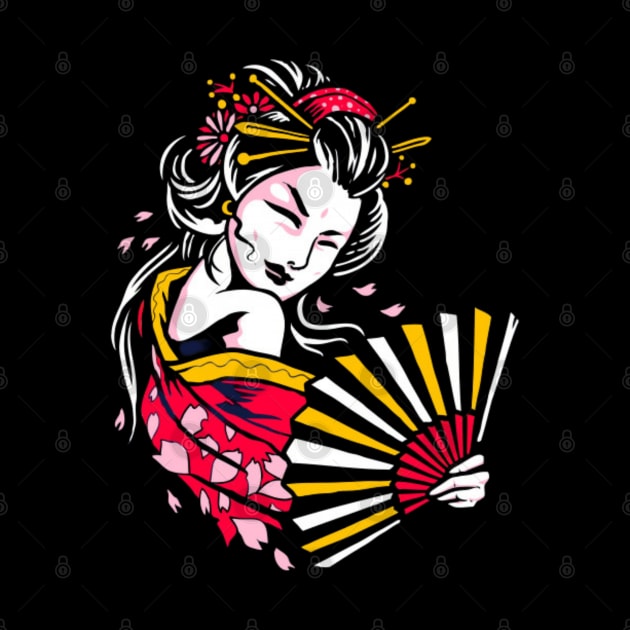 Japanese Geisha by Rakos_merch