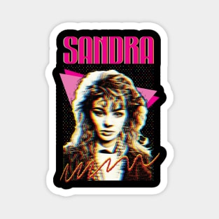 Sandra Cretu -- 80s Retro Fan Art Design Magnet