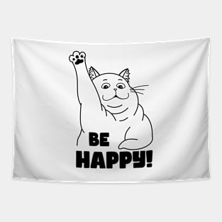 Cat and happiness Tapestry