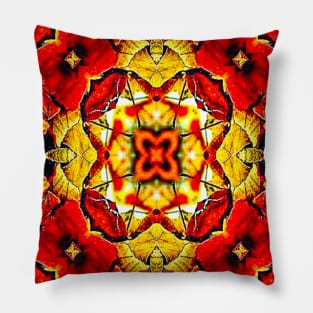 Beautiful autumn leaves pattern. Pillow