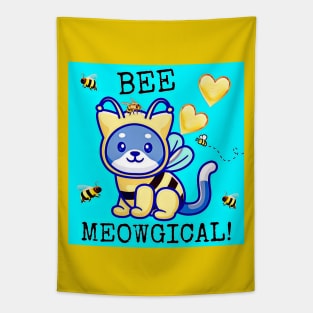 Bee Meowgical! Tapestry