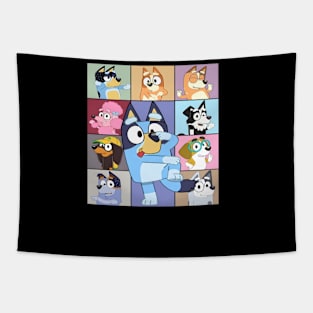 Cute Bluey The Eras Tour, Bluey Family Tour Tapestry