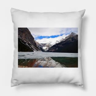 Lake Louise Victoria Glacier Alberta Canada Pillow