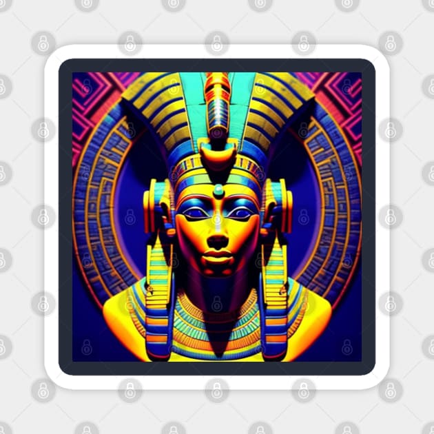 Ancient Egyptian Alien Stargate Music Magnet by musicgeniusart