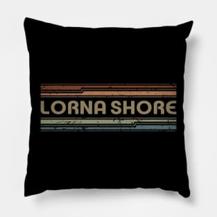 Lorna Shore Retro Lines Pillow