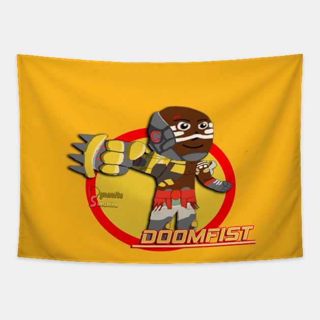 Chibi Fist of Doom Tapestry by DynamiteSunshine