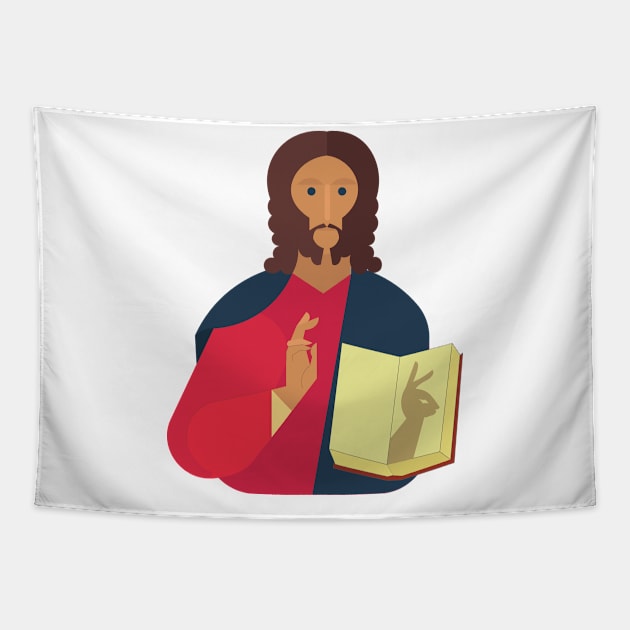 easter bunny jesus Tapestry by ijoshthereforeiam