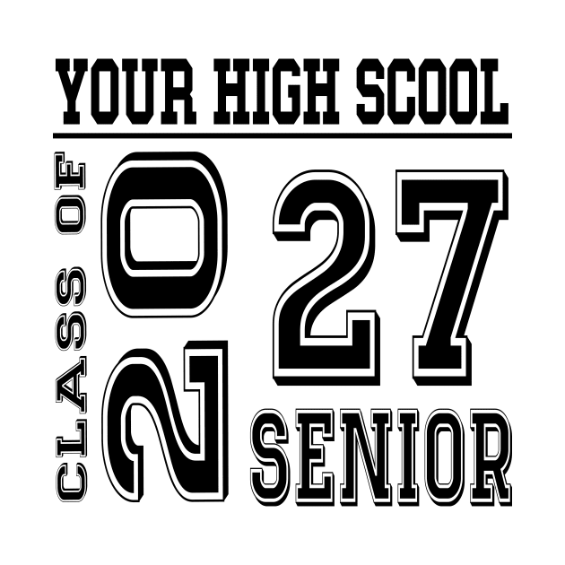 High School Senior 2026 Class of 2027 Graduate College by l designs