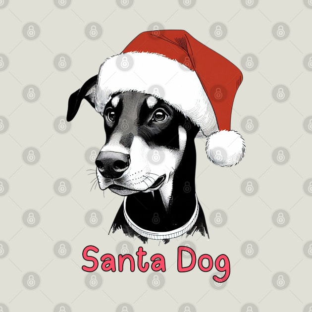 Santa Dog - Doberman Pinscher by ZogDog Pro