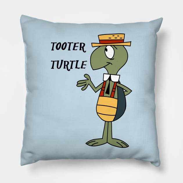 Tooter Turtle Vintage 60’s Pillow by GoneawayGames