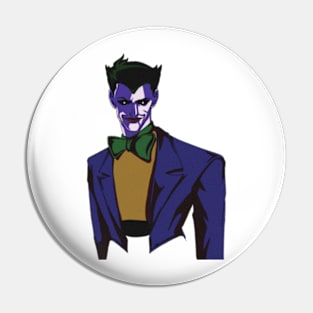 The Dot-Eyed Joker - Dark Fan Art Pin