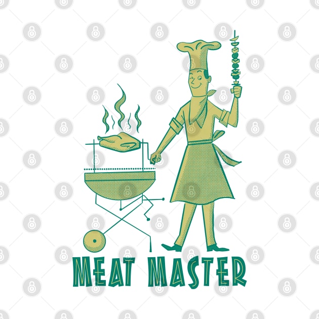 Meat Master - Teal by Vintage Cook Book Gore