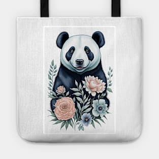 Panda Watercolor Tote