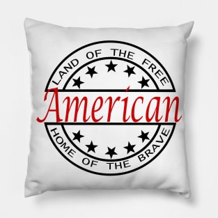 4th Of July Lane Of The Free Home Of The Brave American Independence Day Pillow