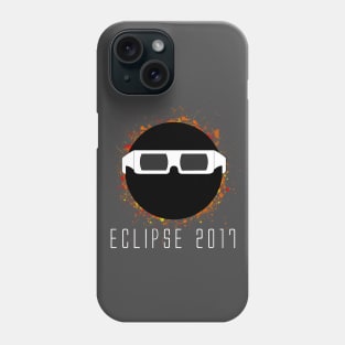 Eclipse 2017 Sun with Viewing glasses Phone Case