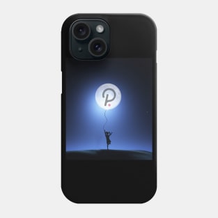 Polkadot Moon DOT cryptocurrency as Moon Bollon Phone Case