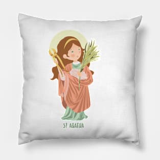 Saint Agatha Pillow