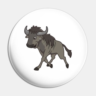 Kawaii Wildebeest Pin