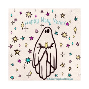 Happy New Year Ghost T-Shirt