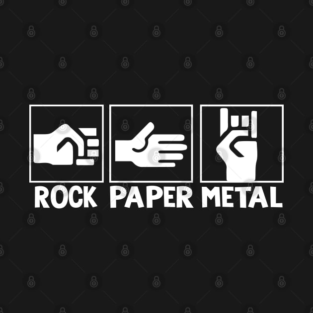 Rock Paper Metal by TeeTeeUp