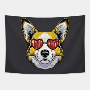 Corgi Dad Tapestry