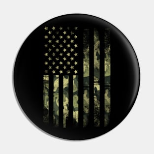 US CAMO FLAG. Pin