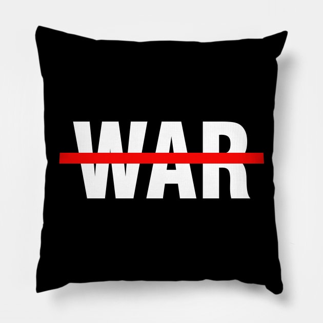 no more/stop the war Pillow by Medcomix