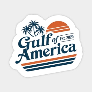 Retro Vintage Gulf Of US America 2025 American Flag Mexico Magnet