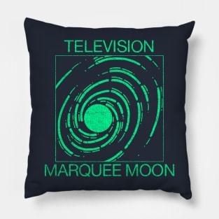 Marquee Moon (green) - distressed Pillow