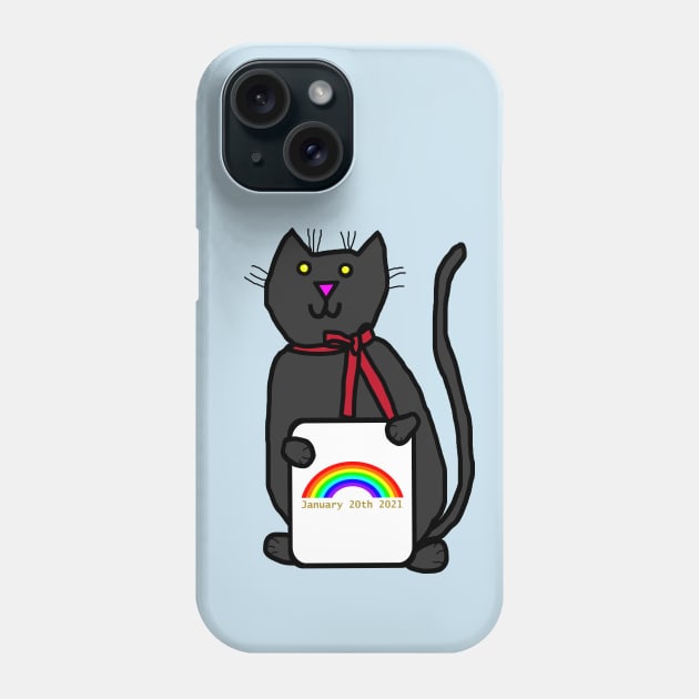 Inauguration Day Cat Phone Case by ellenhenryart