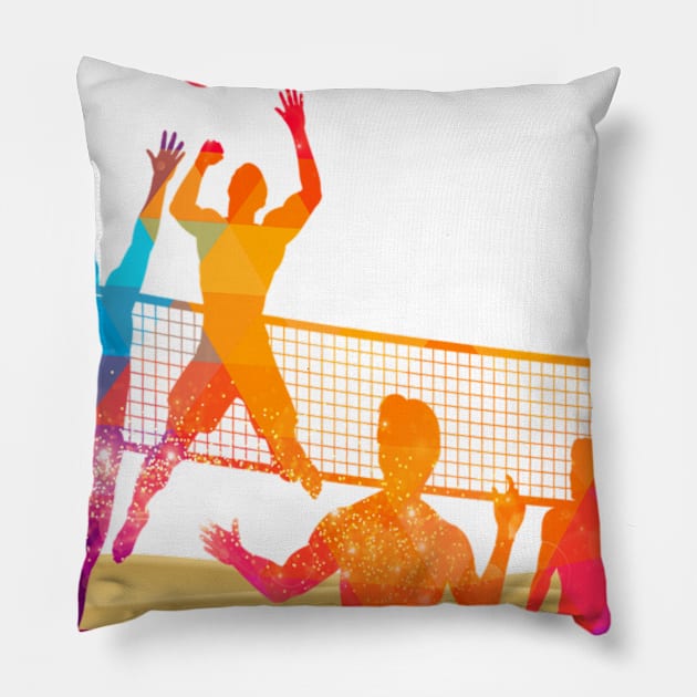 Beachball Fun Pillow by designsbycreation