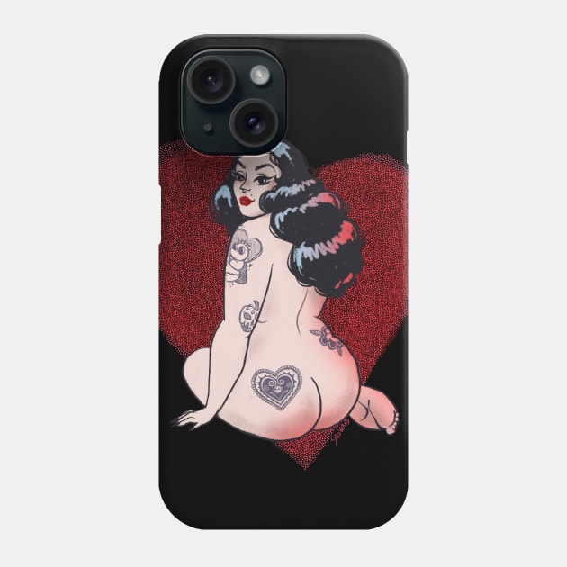 Heart-shaped Phone Case by SaraWired