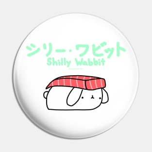 [Shilly Wabbit] Baby Lop Bunny Rabbit Dressing Up As A Tuna Nigiri Sushi Pin