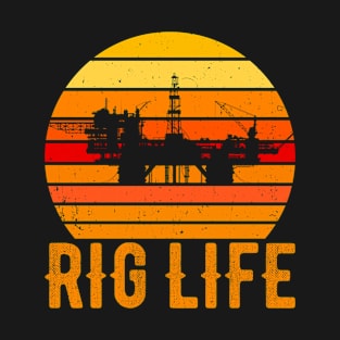 Rig Life Retro sunset T-Shirt