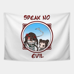 TGCF - Speak No Evil - Qi Rong, Guzi and Rouye Chibis Tapestry