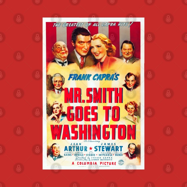 Restored Reproduction of Mr. Smith Goes To Washington Movie Poster - 1939 by vintageposterco