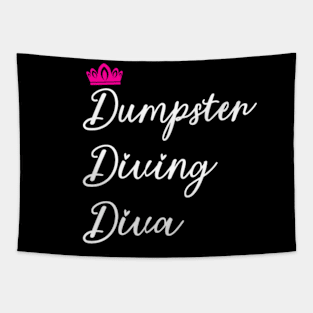 Dumpster Diving Diva Tapestry