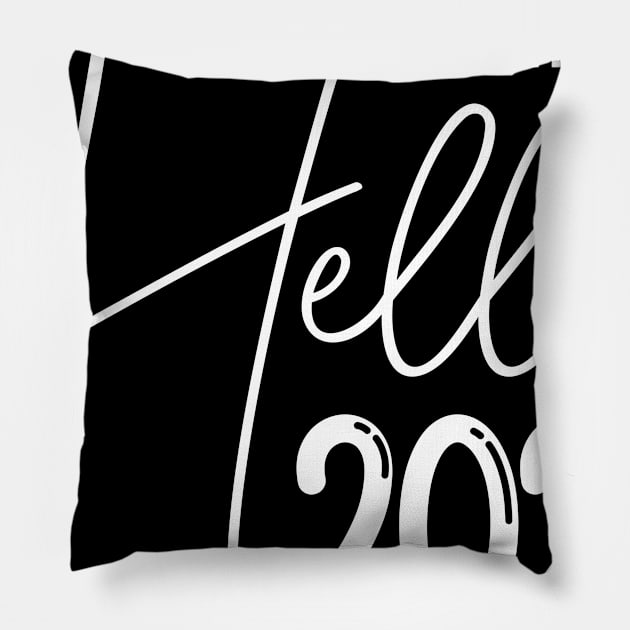 Goodbye 2020 Hello 2021 Pillow by Bequeen