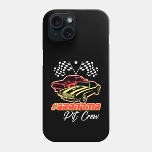 Grandma Pit Crew Race Car Birthday Party Racing Family Gigi Phone Case