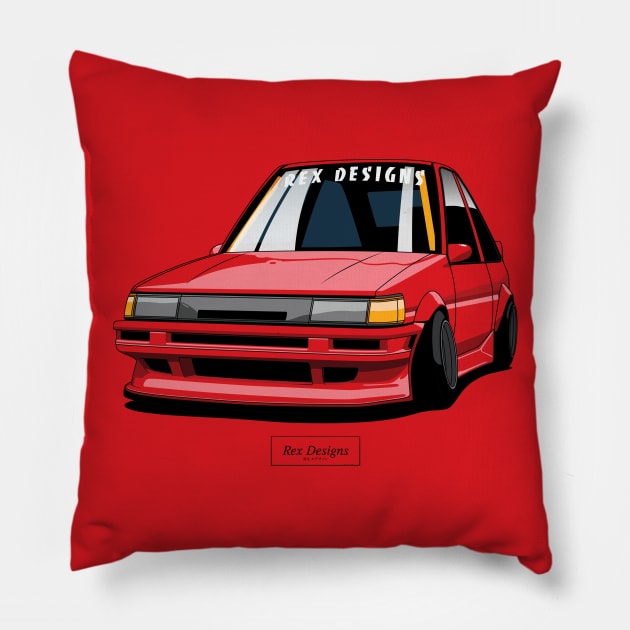 Toyota Corolla AE86 Levin Pillow by RexDesignsAus