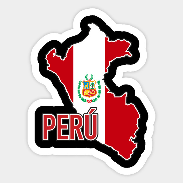 Mapa del Perú - Peru - Sticker | TeePublic