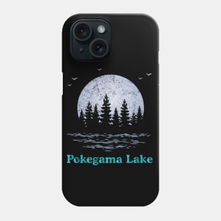 Pokegama Lake Moon Stars Trees Outdoors Phone Case