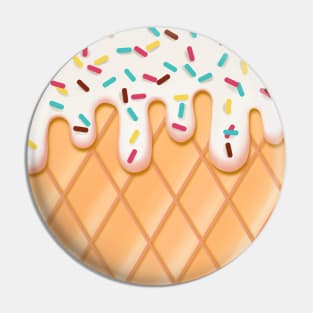 Vanilla Ice Cream with Sprinkles Pin