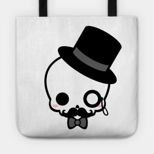 Cute Gentleman Skull Tote