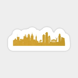 Golden Philadelphia Magnet