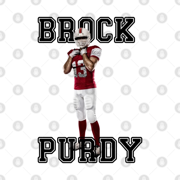 Brock Purdy American Football Quarterback by Bluesman Design