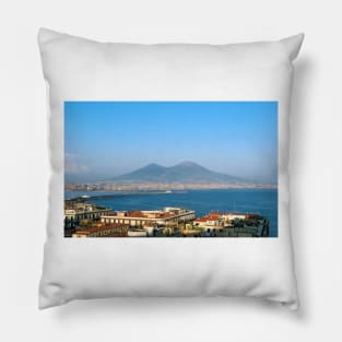 Vesuvius hugs Naples Pillow