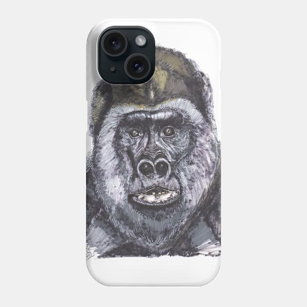 Gorilla Phone Case by ArtofBJF